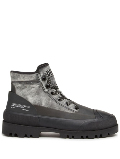 Diesel D-hiko Bt X Boots In Black