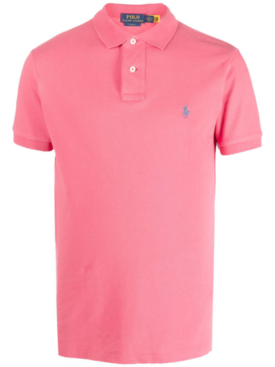 Polo Ralph Lauren Polo Pony-embroidered Cotton Polo Shirt In Red