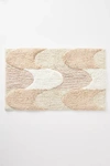 Anthropologie Edith Tufted Bath Mat By  In Beige Size S