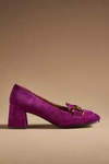 Bibi Lou Valencia Patent Leather Heels In Purple