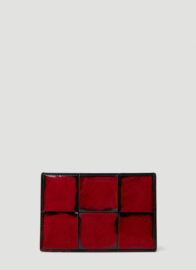 Bottega Veneta Cassette Cardholder In Red