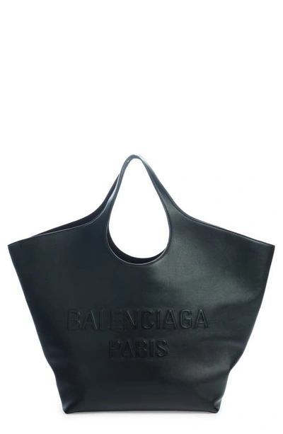 Balenciaga Mary-kate Leather Tote Bag In Black