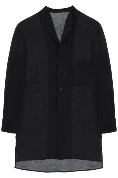 Yohji Yamamoto Light Cellulose Shirt In Black