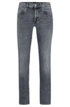 Hugo Boss Delaware3 Slim-fit Jean In Dark Grey