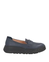 Fitflop Woman Loafers Midnight Blue Size 7.5 Soft Leather