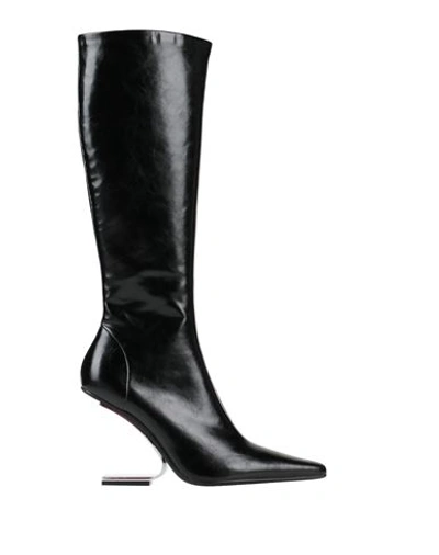 Jeffrey Campbell Woman Boot Black Size 8 Synthetic Fibers, Textile Fibers