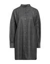 Aspesi Woman Shirt Charcoal Size Xs Virgin Wool, Acrylic, Polyamide, Cashmere In Grey