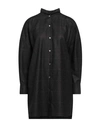 Aspesi Woman Shirt Charcoal Size Xs Virgin Wool, Acrylic, Polyamide, Cashmere In Grey