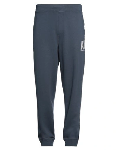 Armani Exchange Man Pants Navy Blue Size S Polyester, Cotton, Elastane