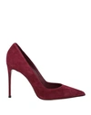 Le Silla Woman Pumps Garnet Size 10 Soft Leather In Red