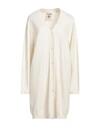 Semicouture Woman Cardigan Cream Size M Cashmere, Polyamide In White