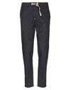 White Sand Pants In Black