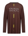 A-cold-wall* Man T-shirt Cocoa Size Xs Lyocell, Cotton In Brown