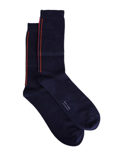 Paul Smith Man Socks & Hosiery Navy Blue Size Onesize Organic Cotton, Polyamide