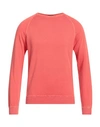 Rossopuro Man Sweater Coral Size 4 Cotton In Red