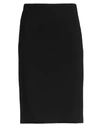 Emisphere Woman Midi Skirt Black Size 4 Viscose, Nylon, Elastane