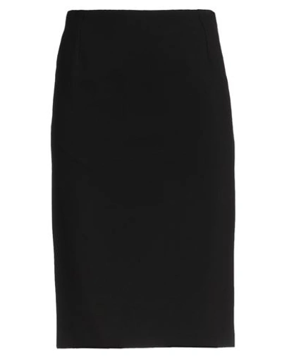 Emisphere Woman Midi Skirt Black Size 4 Viscose, Nylon, Elastane