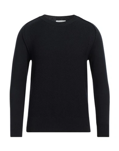 Paolo Pecora Man Sweater Midnight Blue Size S Virgin Wool In Blue