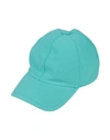 Fedeli Man Hat Turquoise Size L Cotton In Blue