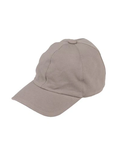 Fedeli Man Hat Dove Grey Size M Cotton