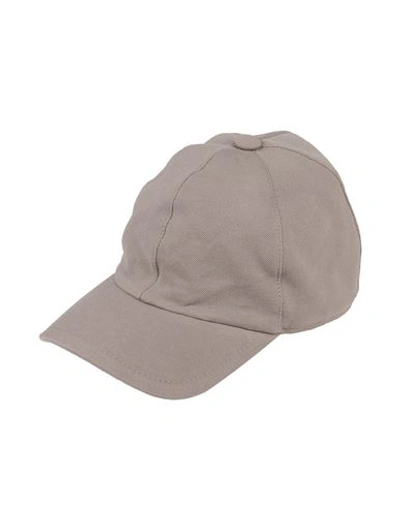 Fedeli Man Hat Dove Grey Size M Cotton In Grey