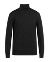 Vneck Man Turtleneck Steel Grey Size 42 Virgin Wool, Polyacrylic