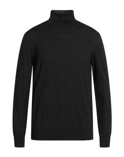 Vneck Man Turtleneck Steel Grey Size 42 Virgin Wool, Polyacrylic