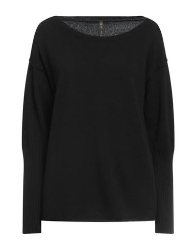 Manila Grace Woman Sweater Black Size M Wool, Cashmere