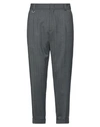 Paolo Pecora Man Pants Steel Grey Size 38 Polyester, Wool, Elastane