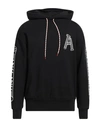 Aries Man Sweatshirt Black Size L Cotton In Black