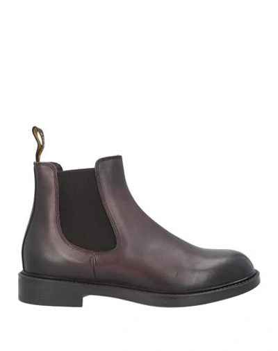 Doucal's Woman Ankle Boots Dark Brown Size 8 Leather