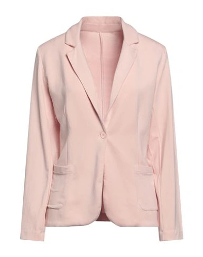 Majestic Filatures Woman Suit Jacket Light Pink Size 3 Viscose, Elastane In Pink