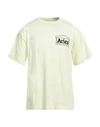 Aries Man T-shirt Light Green Size M Cotton
