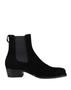 Herve ' Man Ankle Boots Black Size 8 Soft Leather