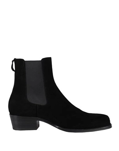 Herve ' Man Ankle Boots Black Size 9 Soft Leather
