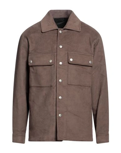 Mauro Grifoni Man Shirt Khaki Size 42 Cotton In Beige