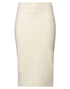 Jucca Woman Midi Skirt Ivory Size 2 Viscose, Polyamide, Elastane In White