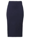 Jucca Woman Midi Skirt Blue Size 6 Polyester, Virgin Wool, Elastane, Cotton