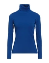 Stella Mccartney Woman Turtleneck Bright Blue Size 4-6 Viscose, Polyester