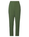 Ottod'ame Woman Pants Military Green Size 6 Polyester, Viscose, Elastane