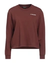 Freddy Woman Sweatshirt Brown Size L Cotton In Brown