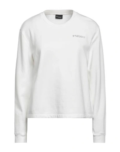 Freddy Woman Sweatshirt Off White Size Xl Cotton In Off White