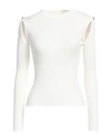 Vicolo Woman Sweater Ivory Size Onesize Viscose, Polyester In White