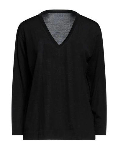 Drumohr Woman Sweater Black Size Xl Merino Wool In Black