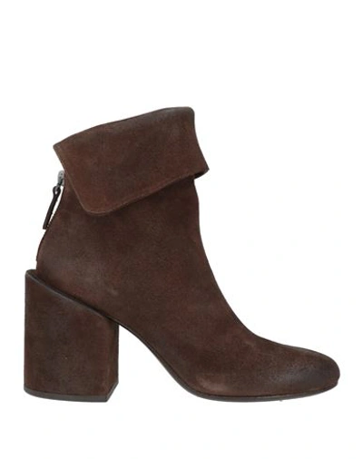 Marsèll Woman Ankle Boots Dark Brown Size 10.5 Calfskin