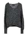 Vanessa Scott Woman Sweater Grey Size Onesize Acrylic, Polyamide, Wool, Mohair Wool