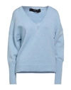 Federica Tosi Woman Sweater Light Blue Size 2 Virgin Wool, Cashmere