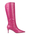 Carrano Woman Knee Boots Fuchsia Size 9 Soft Leather In Pink