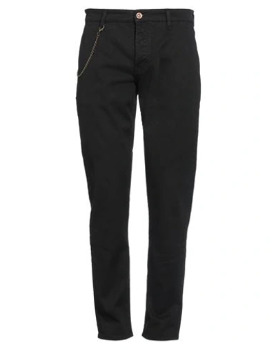 Siviglia Man Pants Midnight Blue Size 32 Cotton, Polyester, Elastane In Blue