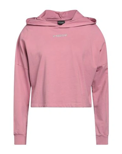 Freddy Woman Sweatshirt Pastel Pink Size L Cotton In Pink